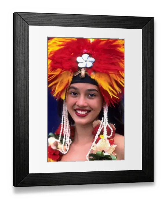 Framed Print : Colorful dancers in Tahiti in French Polynesia in the South Pacific Rim (MR) Framed Print : Colorful dancers in Tahiti in French Polynesia in the South Pacific Rim (MR)