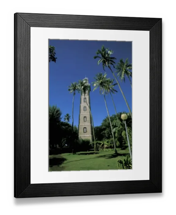 Framed Print : Oceania, French Polynesia, Tahiti. Point Venus Lighthouse Framed Print : Oceania, French Polynesia, Tahiti. Point Venus Lighthouse