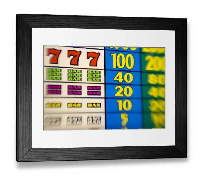 Framed Print : French Polynesia. Details of payouts on a slot machine aboard Paul Gaugin cruise ship Framed Print : French Polynesia. Details of payouts on a slot machine aboard Paul Gaugin cruise ship