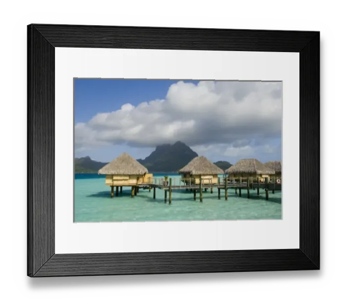 Framed Print : Pearl Beach Resort, Bora-Bora, French Polynesia Framed Print : Pearl Beach Resort, Bora-Bora, French Polynesia