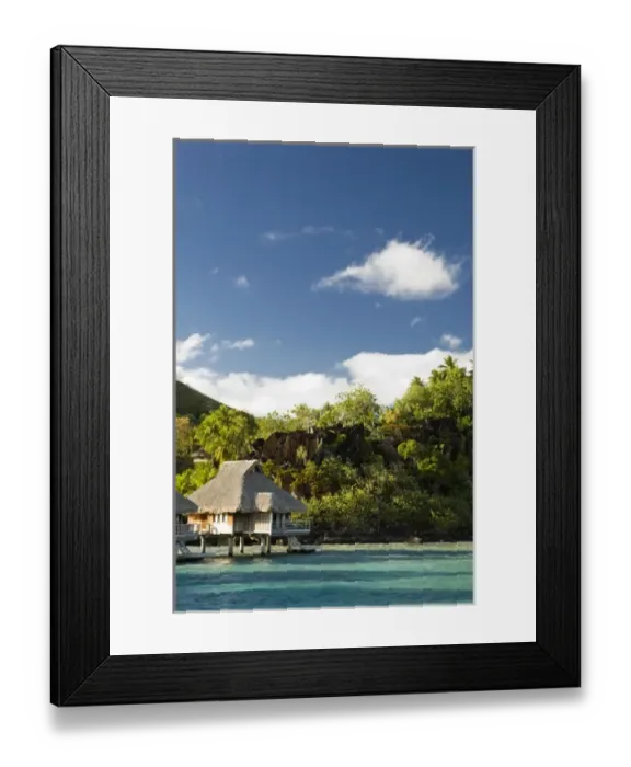 Framed Print : Royale honeymoon over-the-water suite at Bora Bora Nui Resort. (PR)