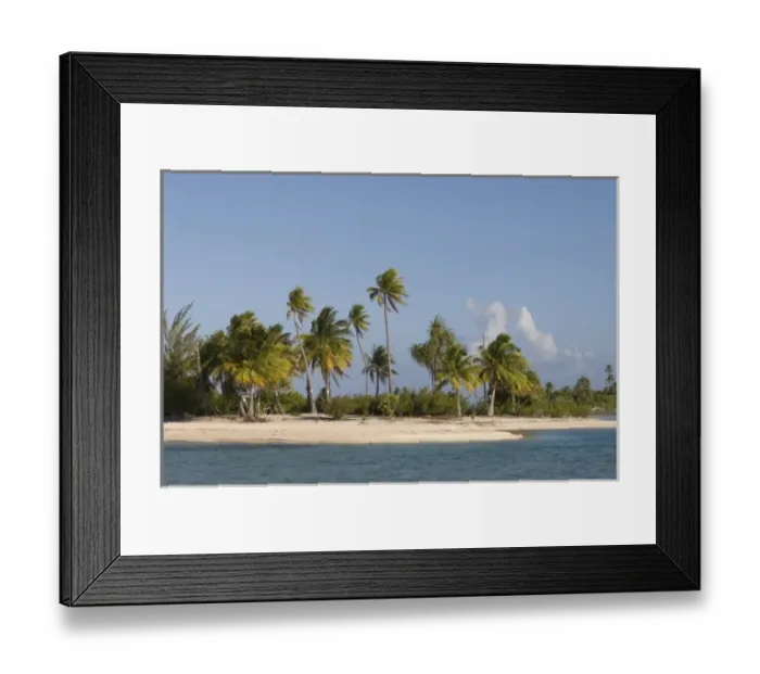Framed Print : Tikehau, Tuamotu Archipelago, French Polynesia Framed Print : Tikehau, Tuamotu Archipelago, French Polynesia