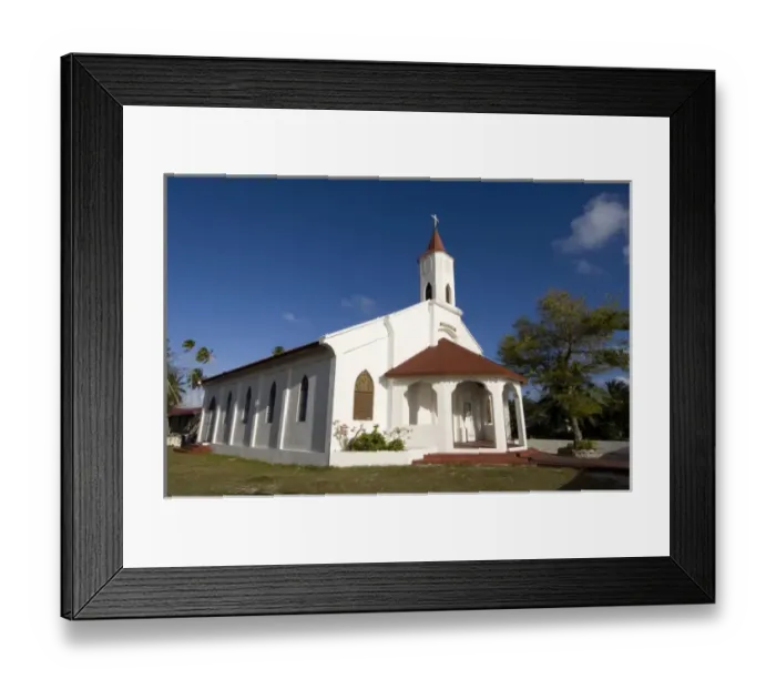 Framed Print : Fakarawa, Tuamotu Archipelago, French Polynesia