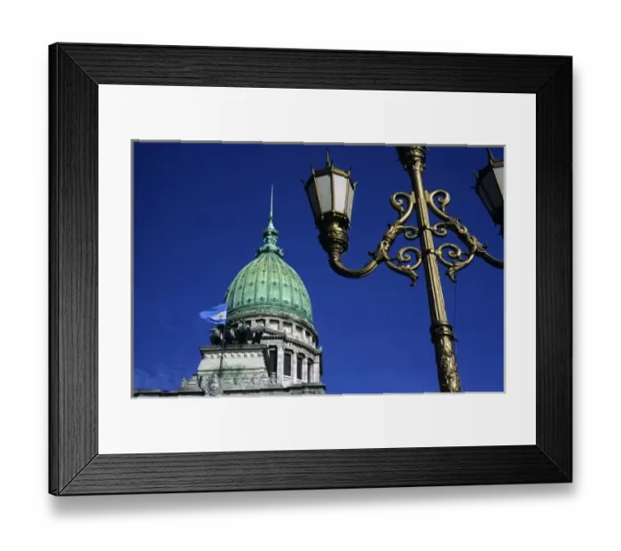 Framed Print : Buenos Aires, Argentina, The green domed Palacio del Congreso