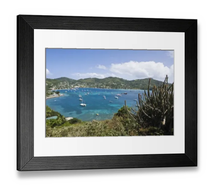 Framed Print : Bequia, St. Vincent and the Grenadines. Port Elizabeth