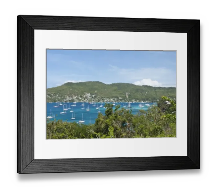 Framed Print : Bequia, St. Vincent and the Grenadines. Port Elizabeth Framed Print : Bequia, St. Vincent and the Grenadines. Port Elizabeth