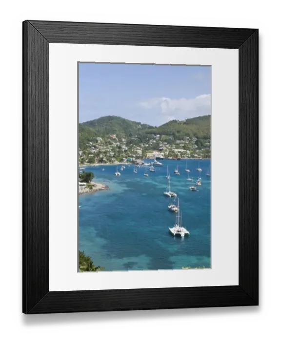 Framed Print : Bequia, St. Vincent and the Grenadines. Port Elizabeth Framed Print : Bequia, St. Vincent and the Grenadines. Port Elizabeth