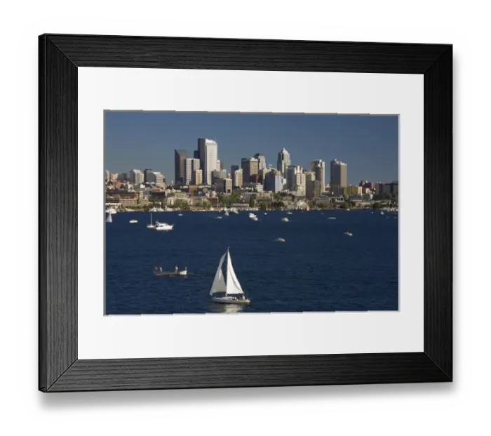 Framed Print : WA, Seattle, Lake Union and Seattle skyline from Gasworks Park Framed Print : WA, Seattle, Lake Union and Seattle skyline from Gasworks Park