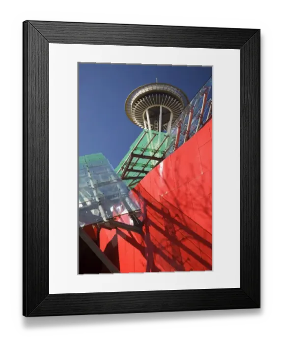 Framed Print : WA, Seattle, Space Needle with Experience Music Project Framed Print : WA, Seattle, Space Needle with Experience Music Project