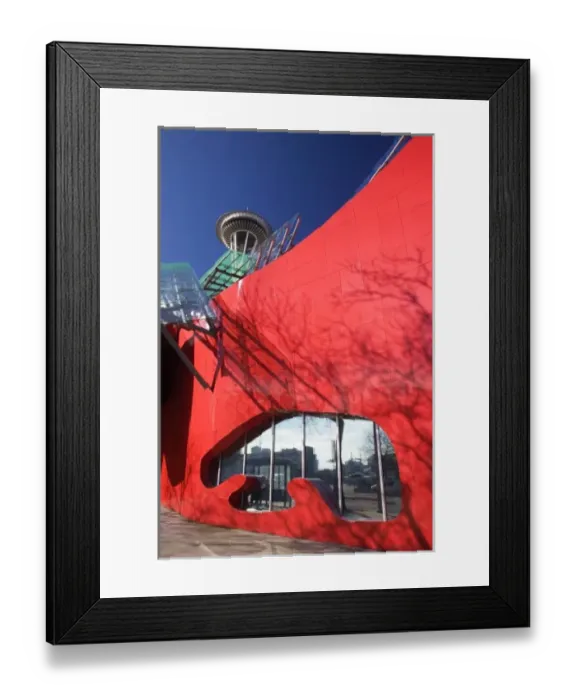 Framed Print : WA, Seattle, Space Needle with Experience Music Project Framed Print : WA, Seattle, Space Needle with Experience Music Project