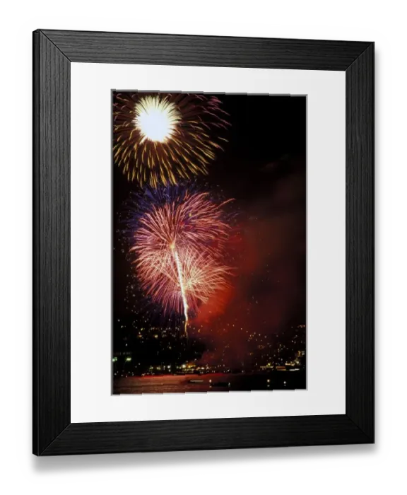 Framed Print : North America, USA, Washington State, Seattle, Lake Union. Fireworks Framed Print : North America, USA, Washington State, Seattle, Lake Union. Fireworks