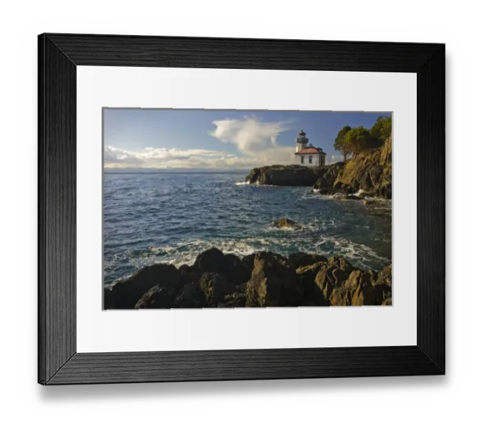 Framed Print : USA, Washington, San Juan Islands. Lime Kiln Point Lighthouse on the west shores of San Juan Island Framed Print : USA, Washington, San Juan Islands. Lime Kiln Point Lighthouse on the west shores of San Juan Island