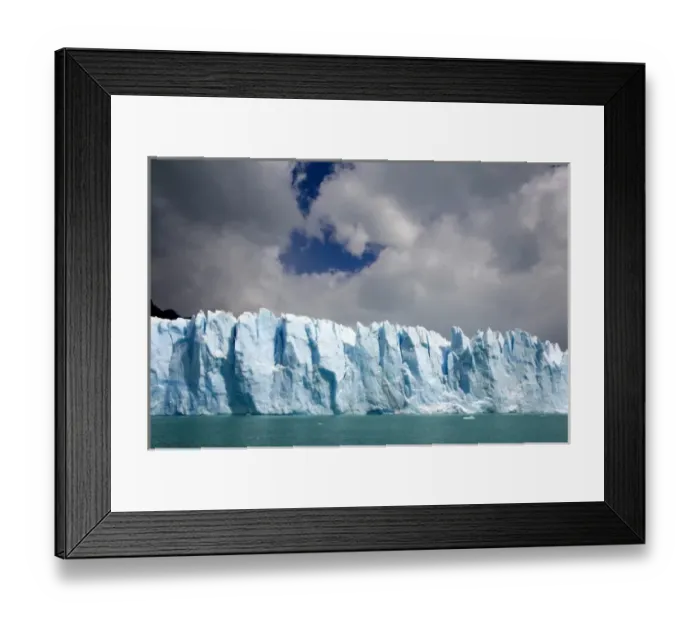 Framed Print : The Perito Moreno Glacier located in the Los Glaciares National Park in the south