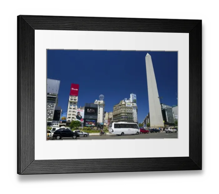 Framed Print : Obelisk of Buenos Aires and Avenida 9 de Julio, Argentina Framed Print : Obelisk of Buenos Aires and Avenida 9 de Julio, Argentina