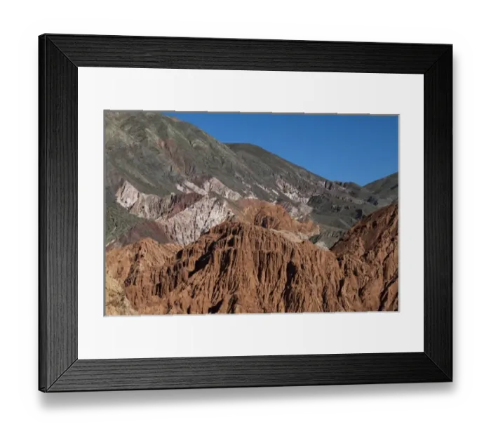 Framed Print : Argentina, Jujuy, Purmamarca Cerro Siete Colores (Mountain of seven colors)