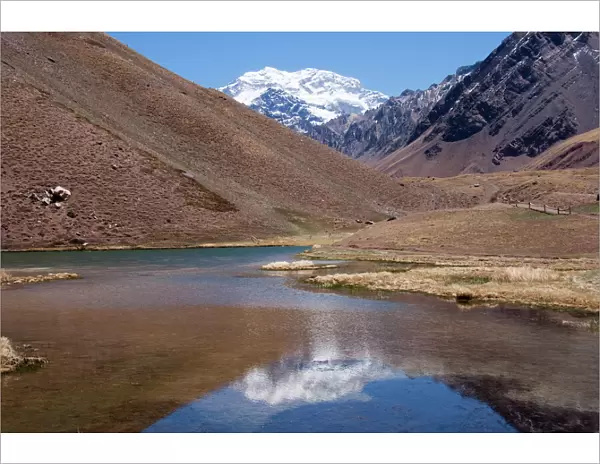 Argentina, Mendoza, Parque Provincial Aconcagua, highest mountain in Argentina, elevation 6