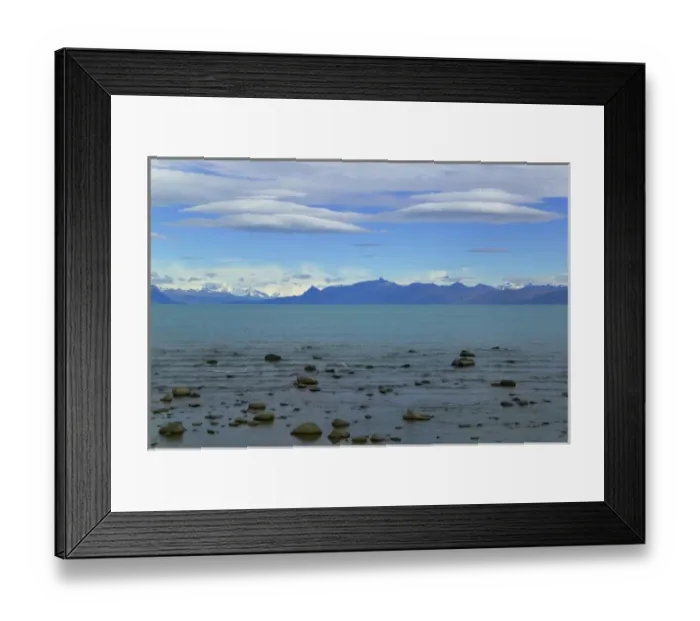 Framed Print : Snow mountain with Lago Viedma, National Park Los Glaciares, El Chalten, Patagonia