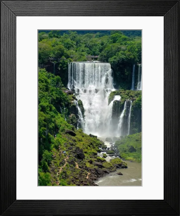Framed Print : Argentina, Iguassu Falls, view of waterfall Framed Print : Argentina, Iguassu Falls, view of waterfall