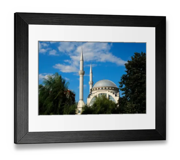 Framed Print : Abu Bakr Mosque. Shkodra, Albania