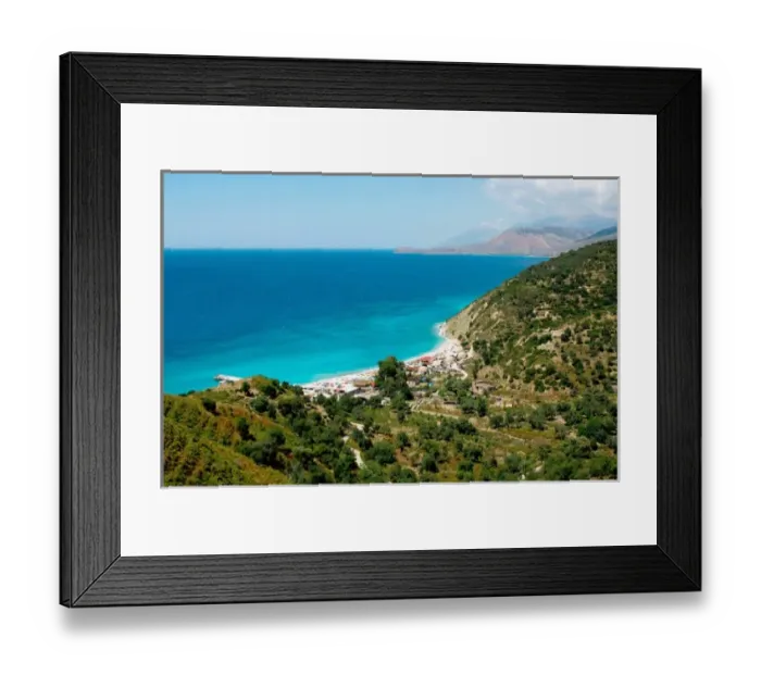 Framed Print : Albania, Piqueras. Bunets beach Framed Print : Albania, Piqueras. Bunets beach