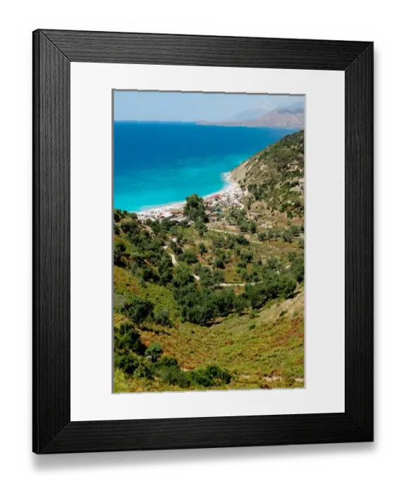 Framed Print : Albania, Piqueras. Bunets beach Framed Print : Albania, Piqueras. Bunets beach