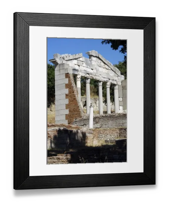 Framed Print : Greek art, Hellenistic period. Ruins of Apollonia. A bouleuterion building dated Framed Print : Greek art, Hellenistic period. Ruins of Apollonia. A bouleuterion building dated