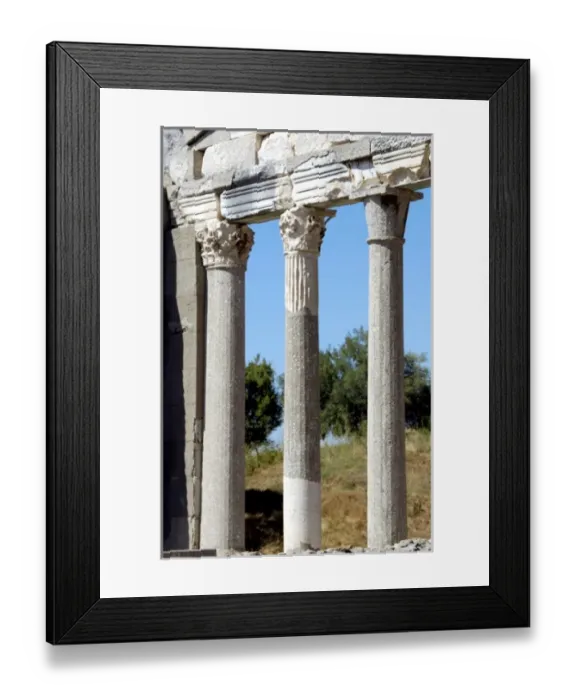 Framed Print : Greek art, Hellenistic period. Ruins of Apollonia. A bouleuterion building dated Framed Print : Greek art, Hellenistic period. Ruins of Apollonia. A bouleuterion building dated