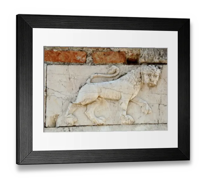 Framed Print : BYZANTINE ART. REPUBLIC OF ALBANIA. St. Nicholas Church, built in the XIII and remodeled