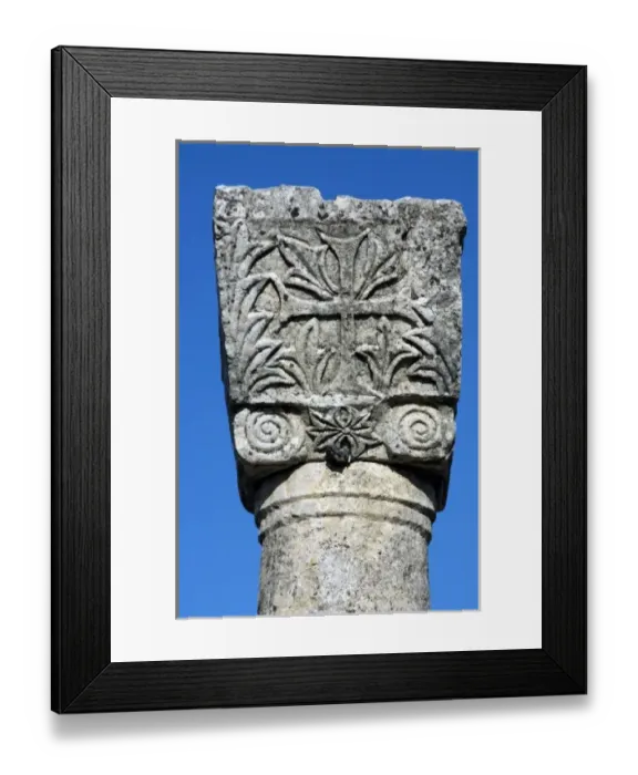 Framed Print : Early Christian art. Byllis ruins. Remains of the Cathedral. 4th-5th centuries A Framed Print : Early Christian art. Byllis ruins. Remains of the Cathedral. 4th-5th centuries A
