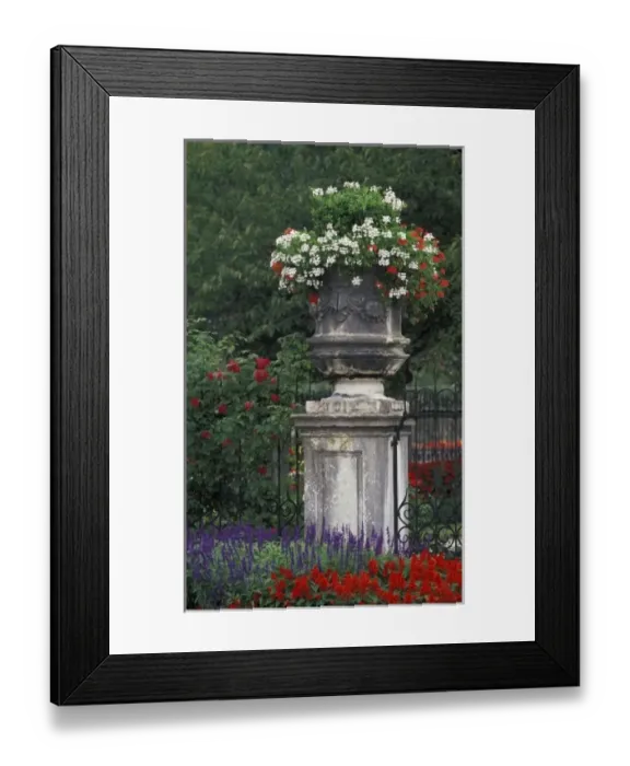 Framed Print : Austria, Salzburg. Garden at Mirabell Palace