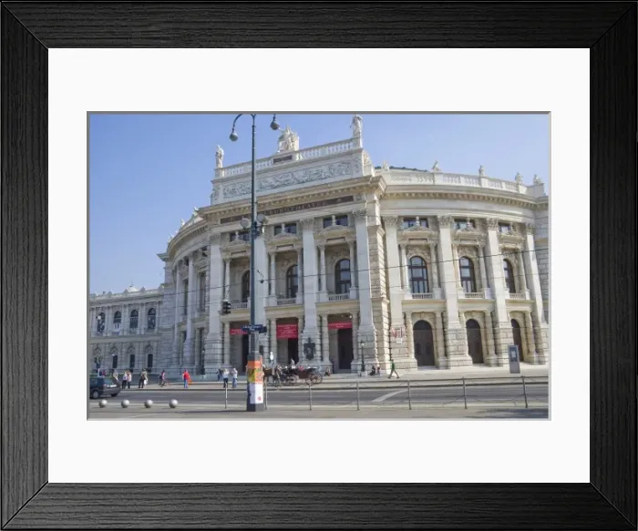 Framed Print : The Burgtheater (formerly Imperial Court Theatre) of Vienna, Austria