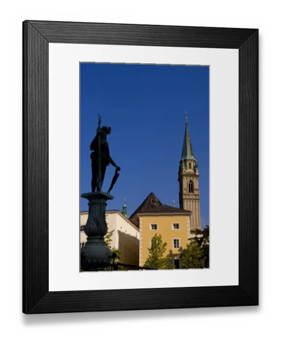 Framed Print : Architecture graphic scenes in downtown Satzburg Austria Framed Print : Architecture graphic scenes in downtown Satzburg Austria