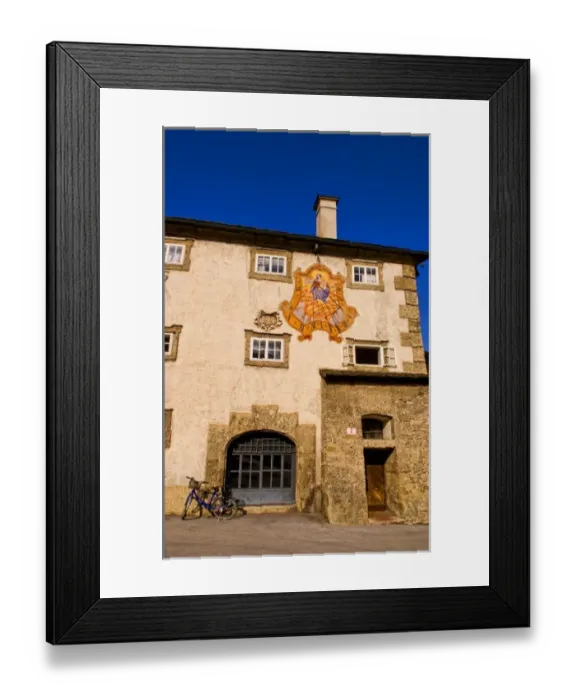 Framed Print : Beautiful train station building in downtown Satzburg Austria Framed Print : Beautiful train station building in downtown Satzburg Austria