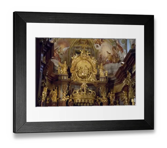 Framed Print : Austria, Wachau Valley, Melk. 900 year old Melk Abbey (aka Benediktinerstift). Ornate Framed Print : Austria, Wachau Valley, Melk. 900 year old Melk Abbey (aka Benediktinerstift). Ornate