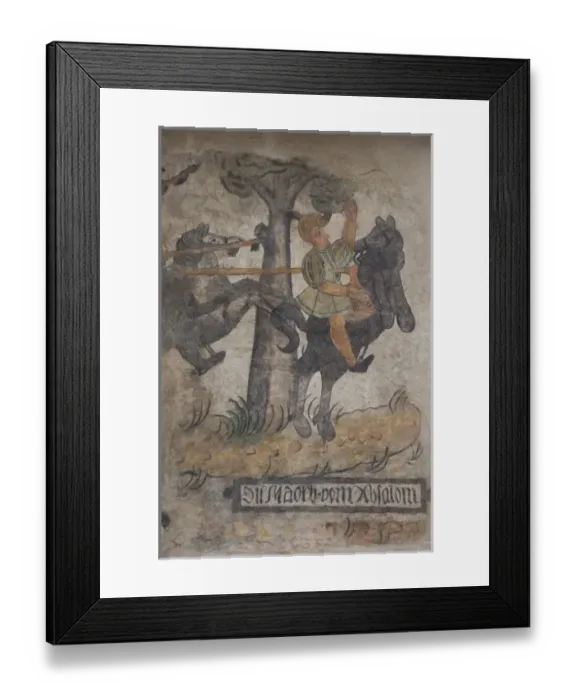 Framed Print : Austria, Wachau Valley, Melk. Historic downtown Melk, house frescos, medievil Framed Print : Austria, Wachau Valley, Melk. Historic downtown Melk, house frescos, medievil