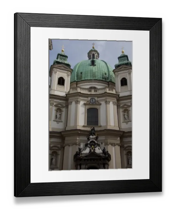 Framed Print : Austria, Vienna. St. Peters Church, 18th century Baroque. Daily mass has been Framed Print : Austria, Vienna. St. Peters Church, 18th century Baroque. Daily mass has been