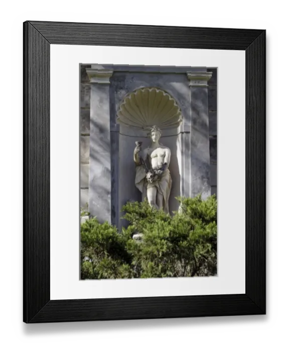 Framed Print : Statue, Santa Candida property used to belong to the Urquiza family, first president of Argentina