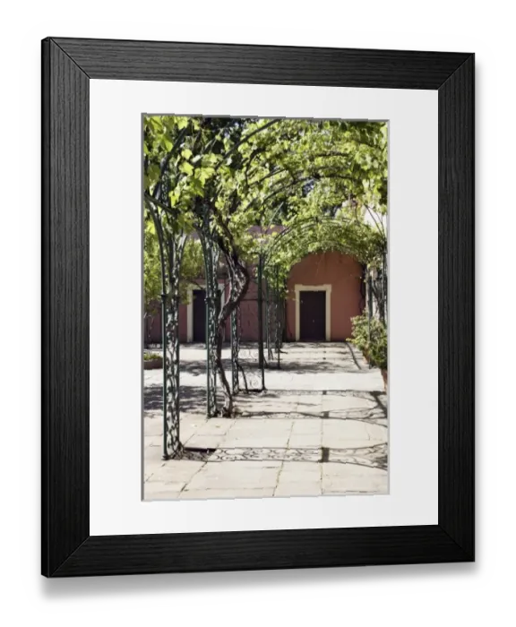 Framed Print : Courtyard in the San Jose Palace, former personal residence of Justo Jose de Urquiza