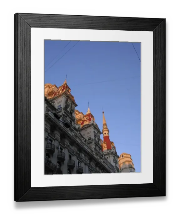 Framed Print : Argentina, Buenos Aires. The buildings overlooking Avenida Cordoba at sunset Framed Print : Argentina, Buenos Aires. The buildings overlooking Avenida Cordoba at sunset