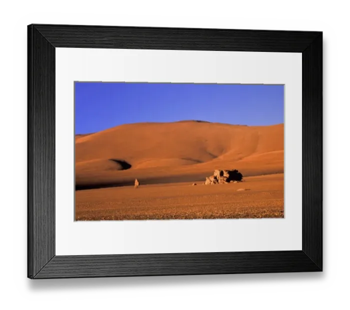 Framed Print : Chile, Altiplano, Los Flamencos. LaPacana rock formation