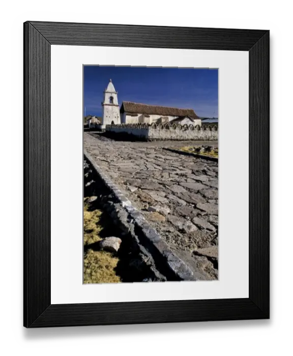 Framed Print : Chile, Altiplano, Volcan Isluga National Park. Isluga Aymara Village Framed Print : Chile, Altiplano, Volcan Isluga National Park. Isluga Aymara Village