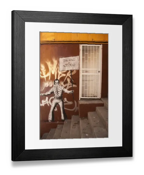 Framed Print : South America, Chile, Valparaiso. Elvis Presley mural on wall. (UNESCO World Heritage Framed Print : South America, Chile, Valparaiso. Elvis Presley mural on wall. (UNESCO World Heritage