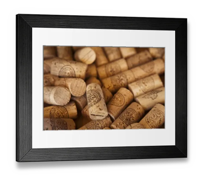 Framed Print : South America, Chile, Colchagua. Close-up of Viu Manent wine corks Framed Print : South America, Chile, Colchagua. Close-up of Viu Manent wine corks