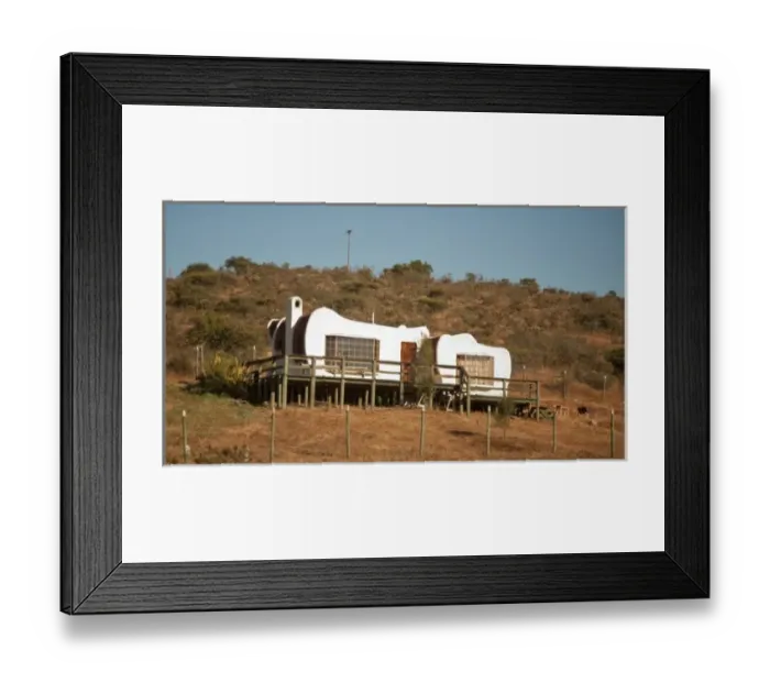 Framed Print : South America, Chile, Casablanca Valley. Unusual house, nicknamed The Flintstone House by locals Framed Print : South America, Chile, Casablanca Valley. Unusual house, nicknamed The Flintstone House by locals