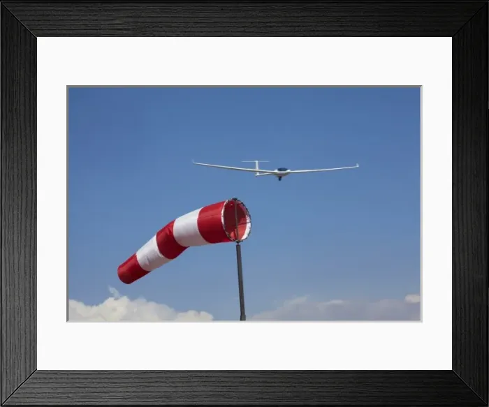 Framed Print : Glider and Wind Sock, FAI World Sailplane Grand Prix, Santiago, Chile, South America Framed Print : Glider and Wind Sock, FAI World Sailplane Grand Prix, Santiago, Chile, South America