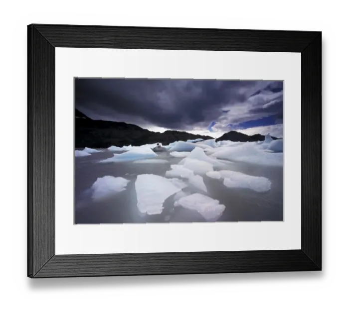 Framed Print : Chile, Torres del Paine National Park. Glacial Ice Framed Print : Chile, Torres del Paine National Park. Glacial Ice