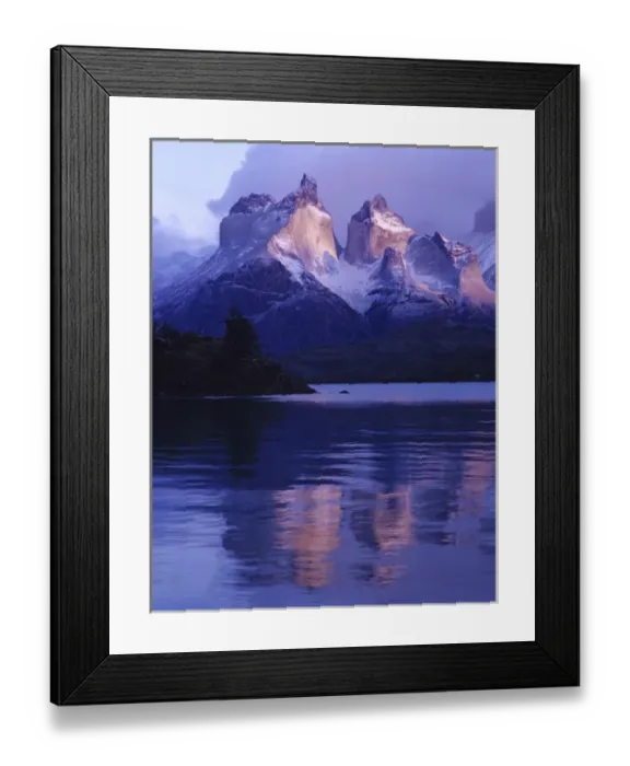 Framed Print : Cuernos del Paine, Sunrise on Cuernos (Horns) del Paine Torres del Paine N. P. near Puerto Natales Framed Print : Cuernos del Paine, Sunrise on Cuernos (Horns) del Paine Torres del Paine N. P. near Puerto Natales