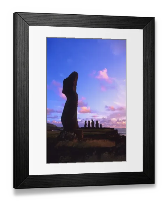 Framed Print : Moia, Easter Island, Chile Framed Print : Moia, Easter Island, Chile