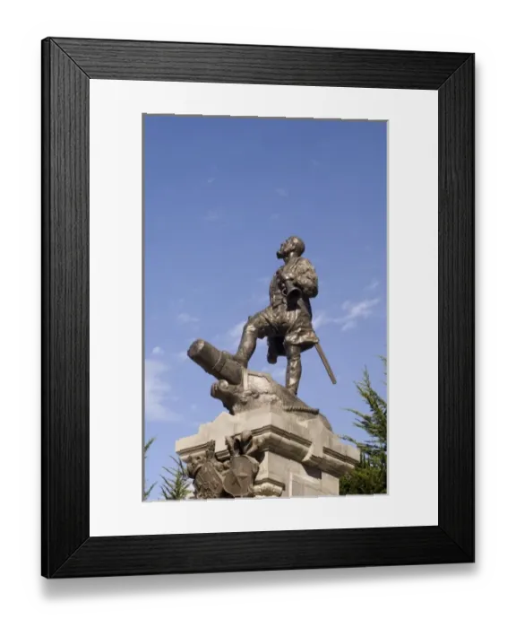 Framed Print : Chile, Patagonia, Punta Arenas, Main Square, Magellan statue Framed Print : Chile, Patagonia, Punta Arenas, Main Square, Magellan statue