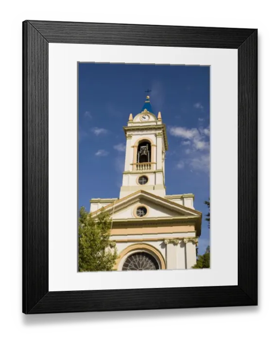 Framed Print : Chile, Patagonia, Punta Arenas, Main Square, Cathedral